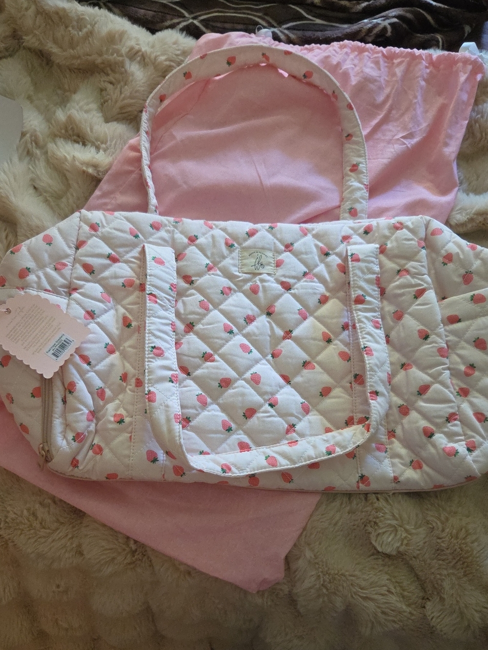 Quilted Strawberry Print Road Tripper